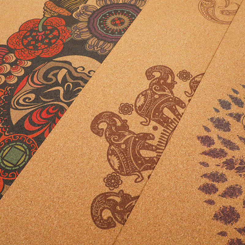 Artisan Sacred Print Cork & Natural Rubber Yoga Mat (5mm)