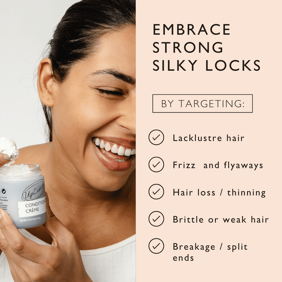 Conditioner Crème with Rosemary Oil + Bamboo Extract - Jumbo