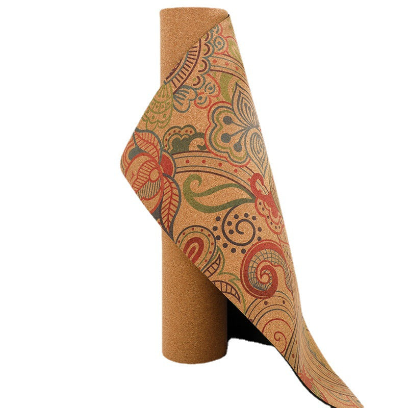Artisan Sacred Print Cork & Natural Rubber Yoga Mat (5mm)